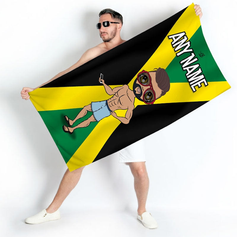 MrCB Jamaican Flag Beach Towel - Image 4