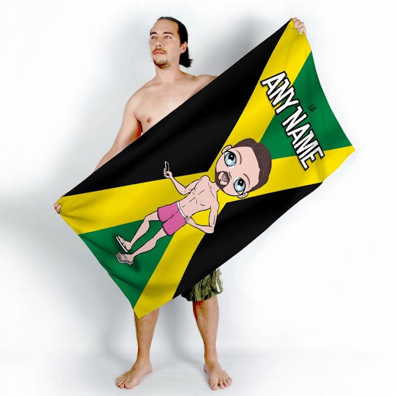 MrCB Jamaican Flag Beach Towel - Image 3