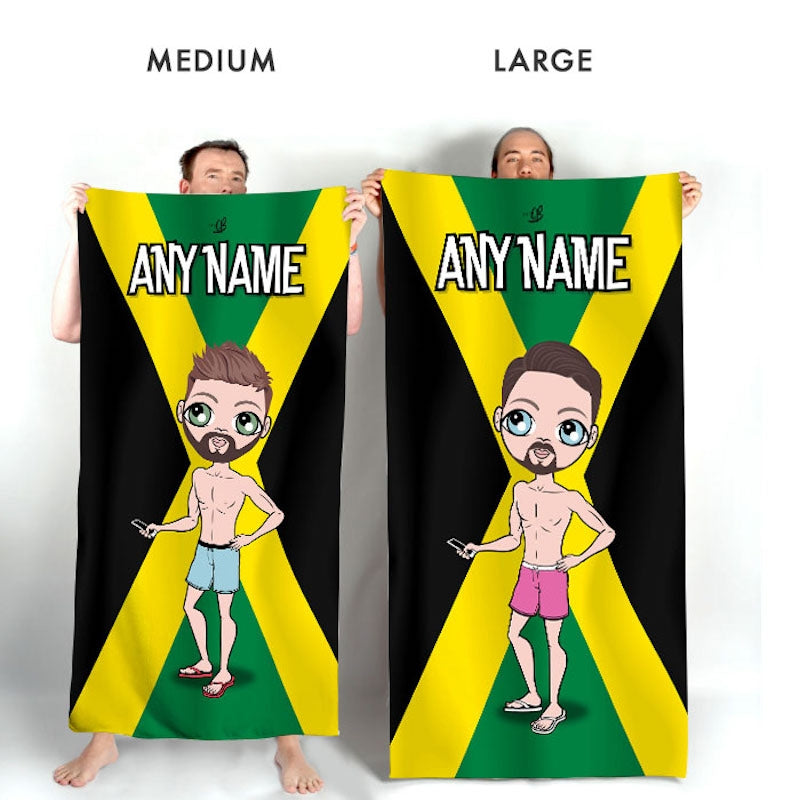 MrCB Jamaican Flag Beach Towel - Image 2