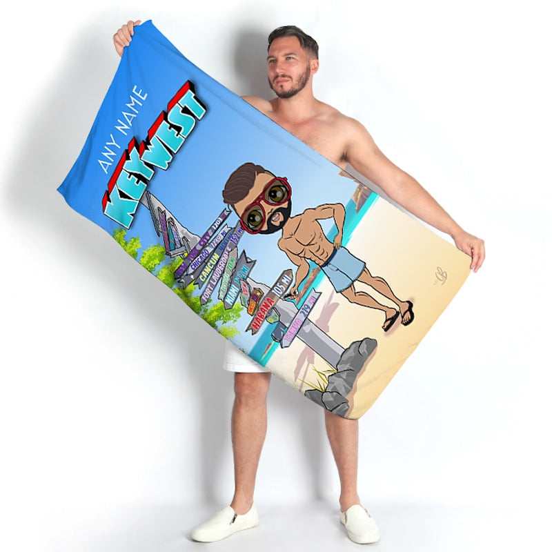 MrCB Key West Beach Towel - Image 1