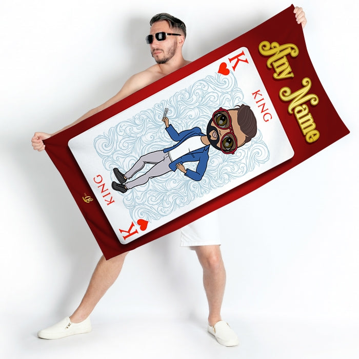 MrCB King Of Hearts Beach Towel - Image 2