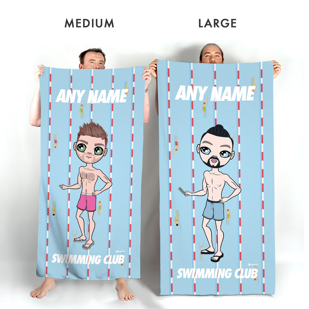 MrCB Personalized Lanes Swimming Towel - Image 5