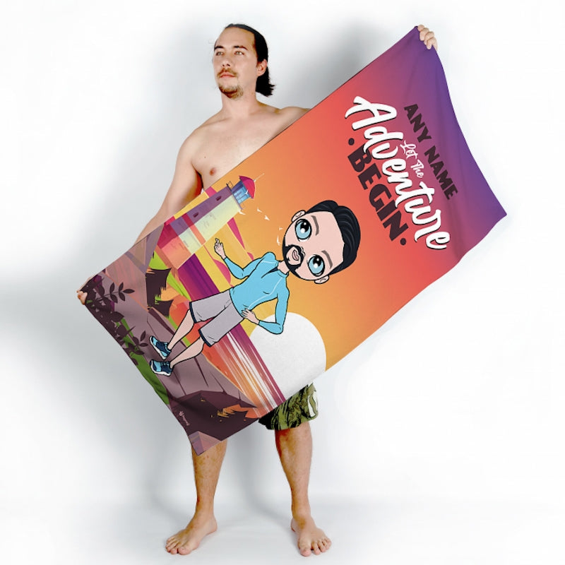 MrCB Let The Adventure Begin Beach Towel - Image 2