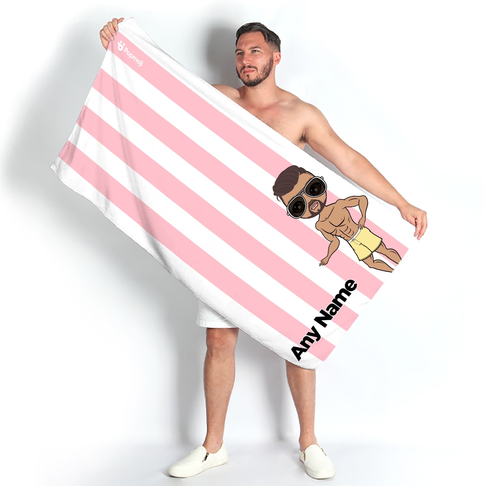 Light pink store beach towel