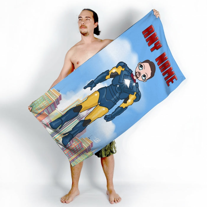 MrCB Metal Hero Beach Towel - Image 1