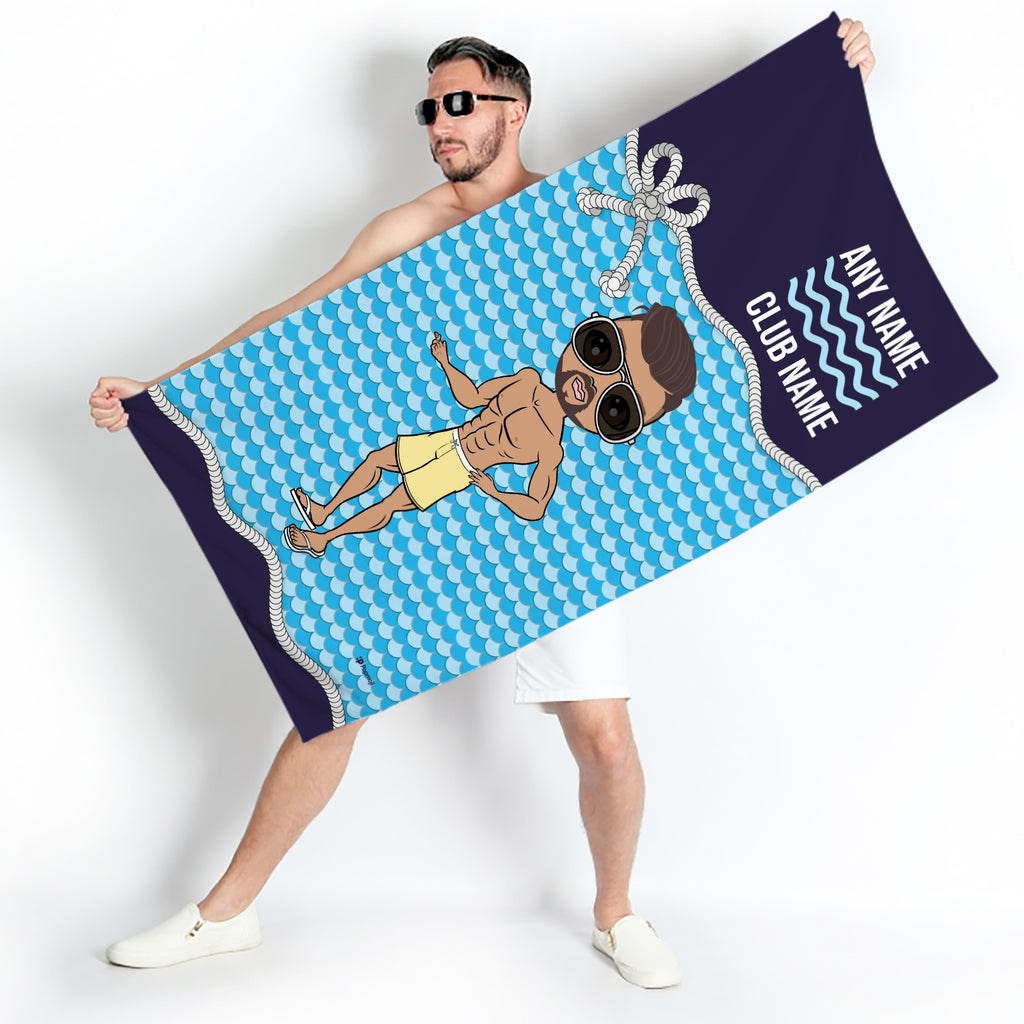 MrCB Personalized Nautical Swimming Towel - Image 5