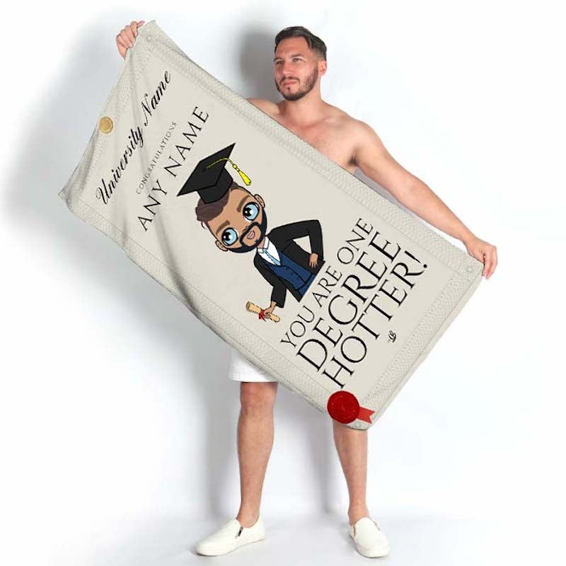 MrCB Graduation One Degree Hotter Beach Towel - Image 2