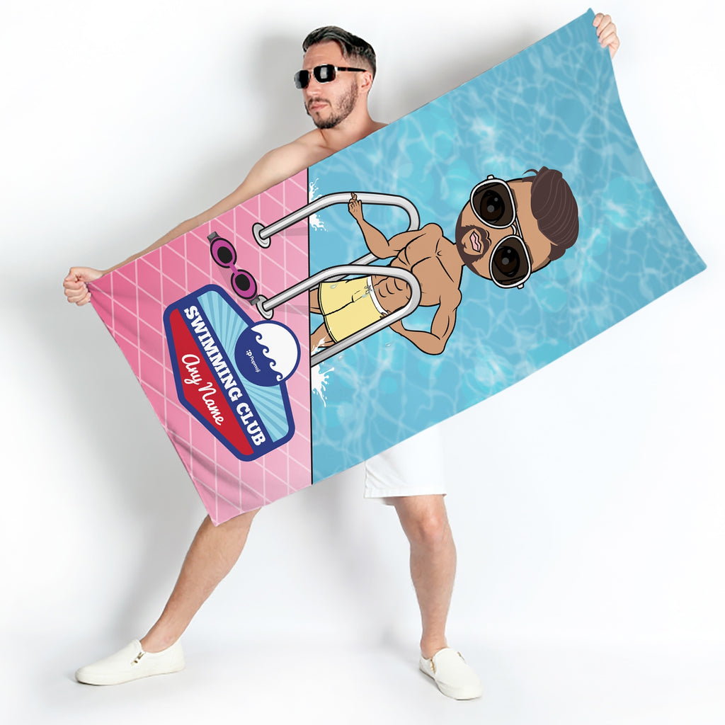 Personalized Men Swimming Towels Popmoji