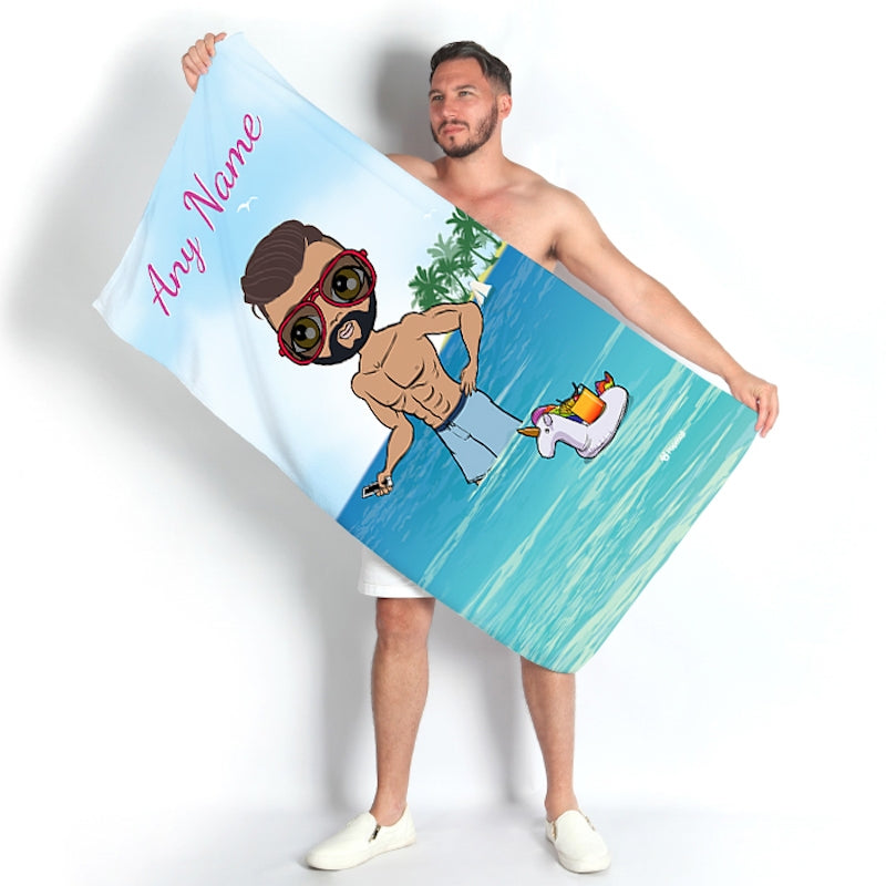 MrCB Seaside Cocktails Beach Towel - Image 1