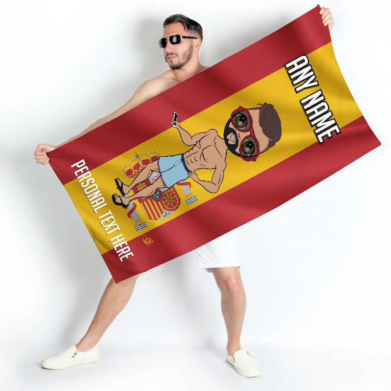 MrCB Spanish Flag Beach Towel - Image 4