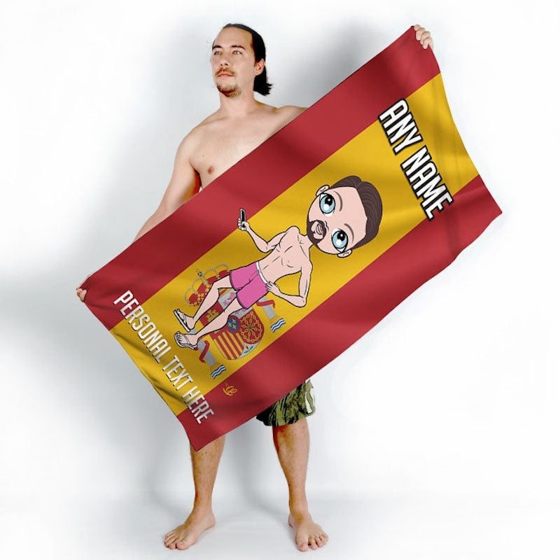 MrCB Spanish Flag Beach Towel - Image 2