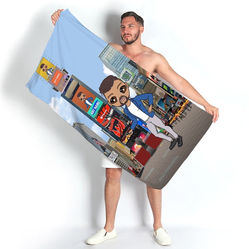 MrCB Times Square Beach Towel - Image 2