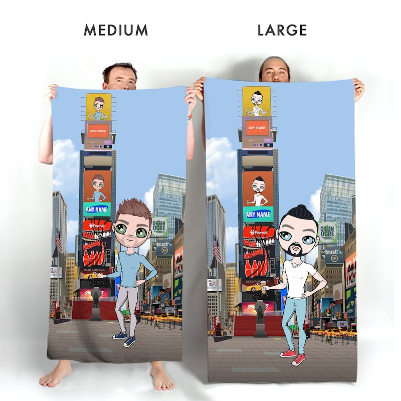 MrCB Times Square Beach Towel - Image 3