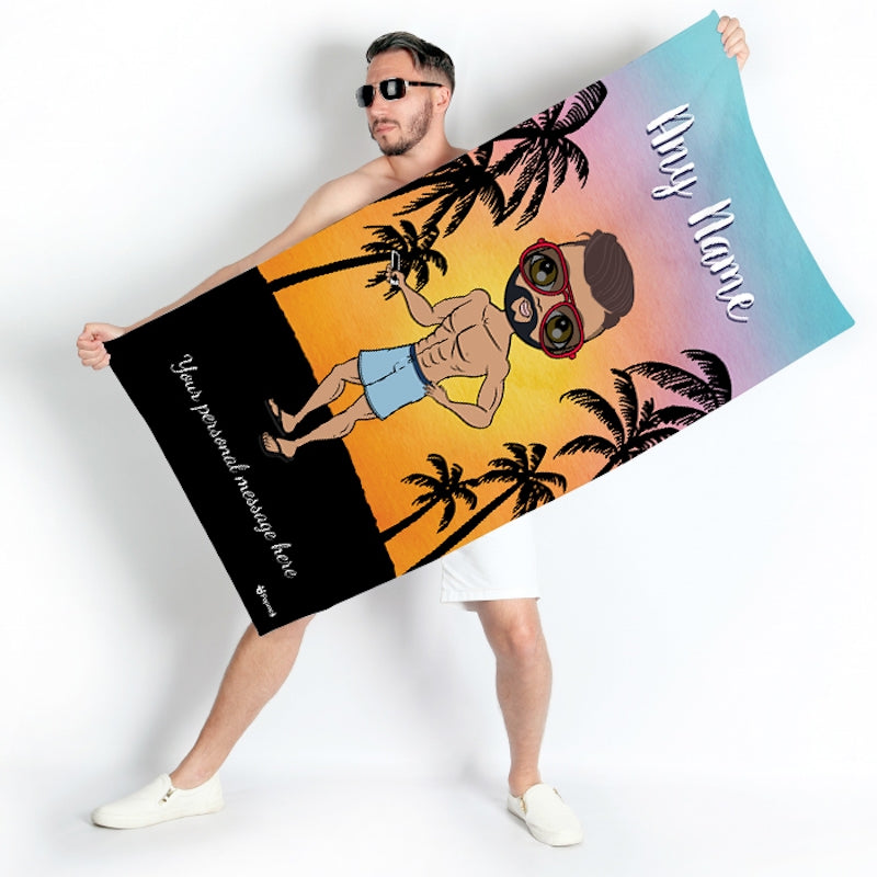 MrCB Tropical Sunset Beach Towel - Image 4