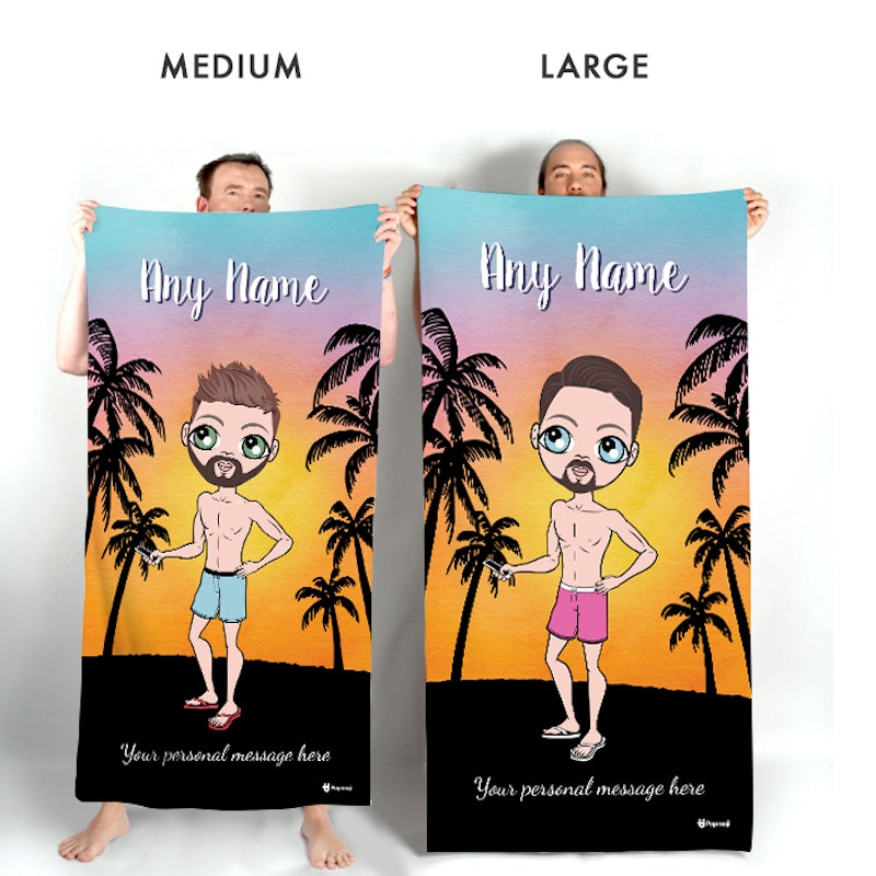 MrCB Tropical Sunset Beach Towel - Image 3