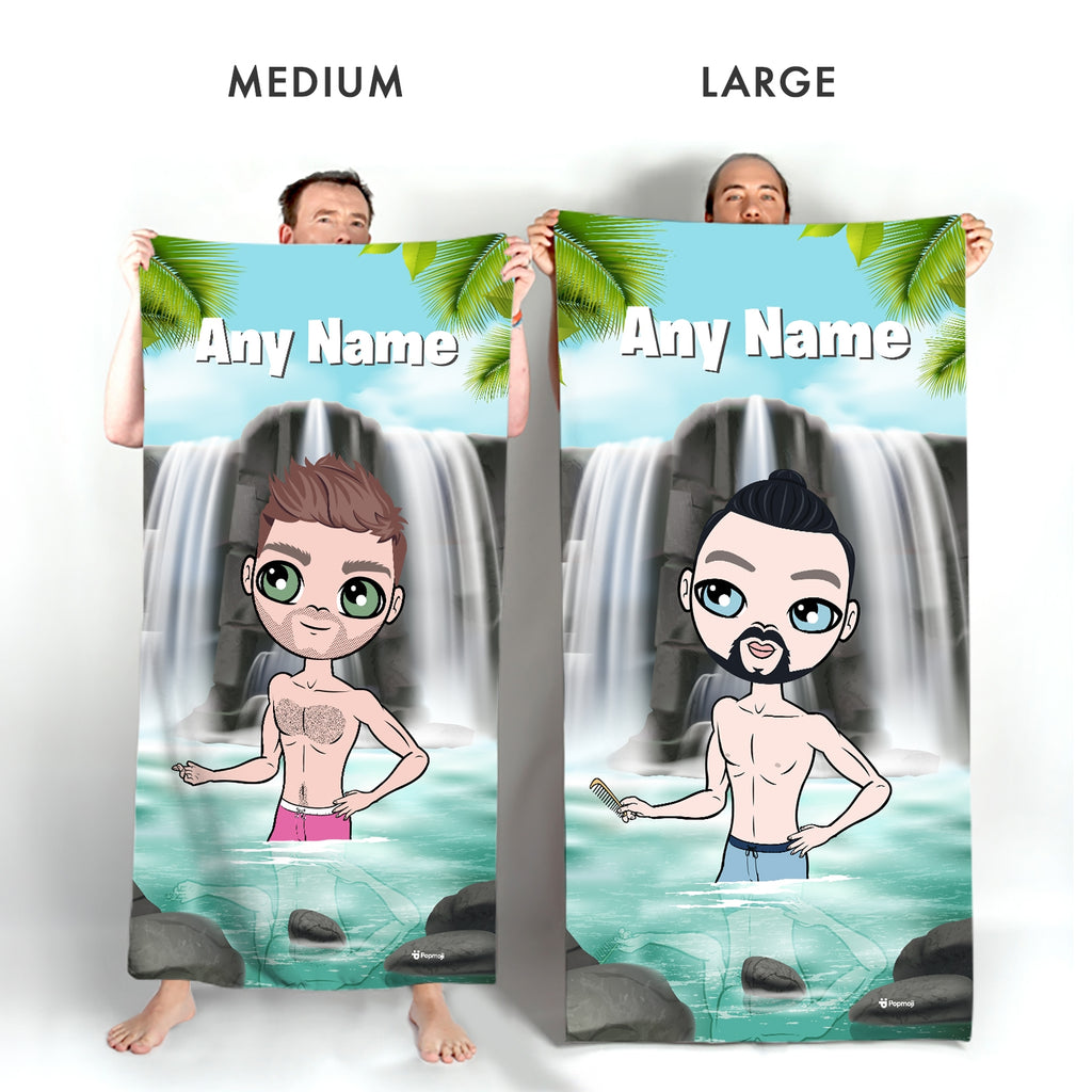 MrCB Tropical Waterfall Beach Towel - Image 4