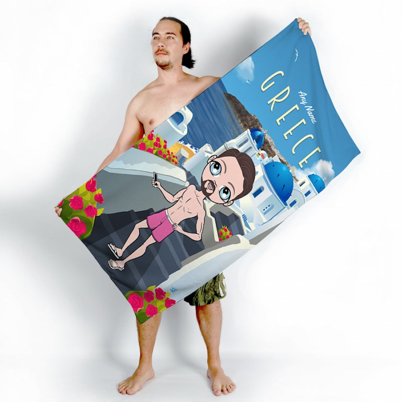 MrCB Greece Beach Towel - Image 1