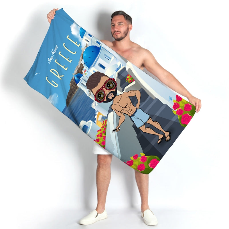 MrCB Greece Beach Towel - Image 3