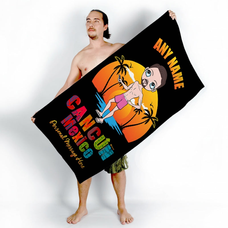 MrCB Cancun Mexico Sunset Beach Towel - Image 2