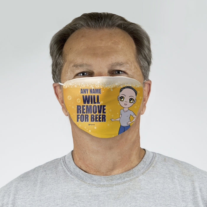 MrCB Personalized Beer Reusable Face Covering - Image 2