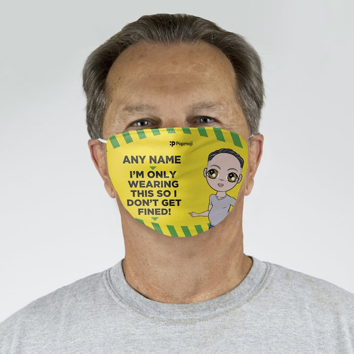 MrCB Personalized Don't Get Fined Reusable Face Covering - Image 2