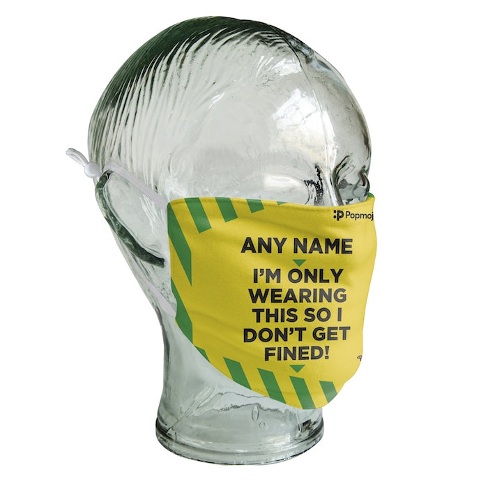 MrCB Personalized Don't Get Fined Reusable Face Covering - Image 7