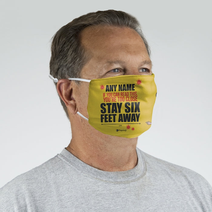 MrCB Personalized Six Feet Reusable Face Covering - Image 4