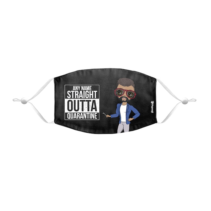 MrCB Personalized Straight Outta Reusable Face Covering - Image 1