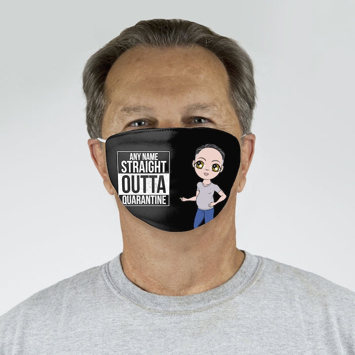 MrCB Personalized Straight Outta Reusable Face Covering - Image 2