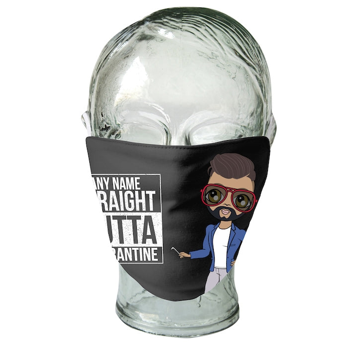 MrCB Personalized Straight Outta Reusable Face Covering - Image 3