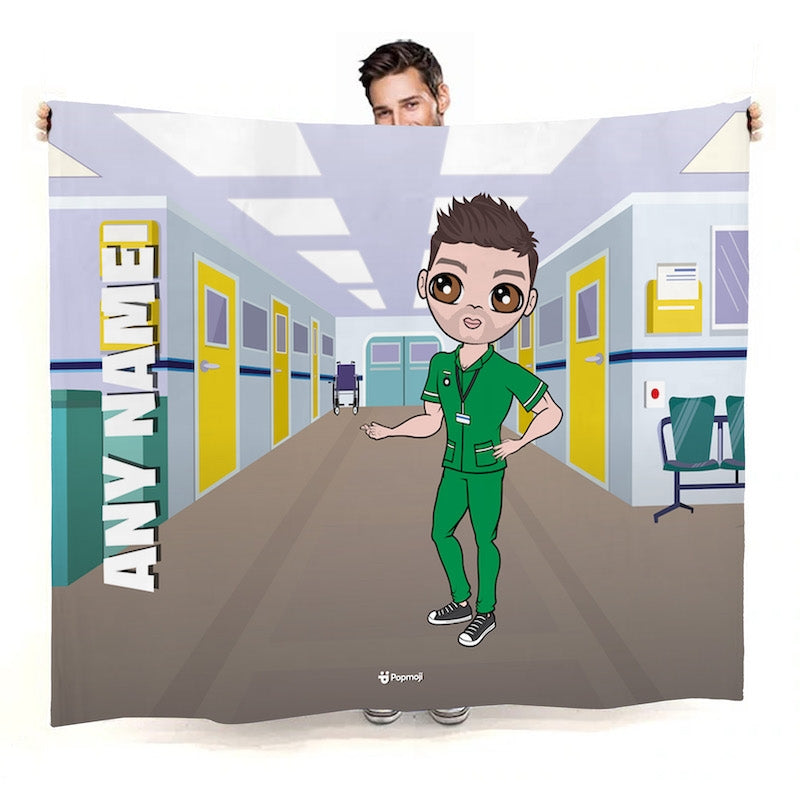 Mens Hospital Fleece Blanket - Image 1