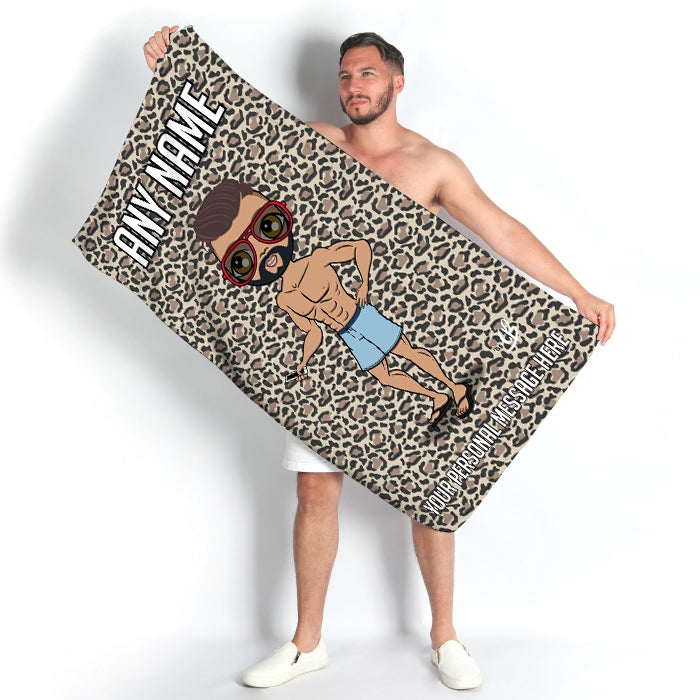 MrCB Leopard Print Beach Towel - Image 3