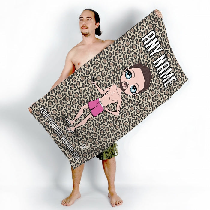 MrCB Leopard Print Beach Towel - Image 2