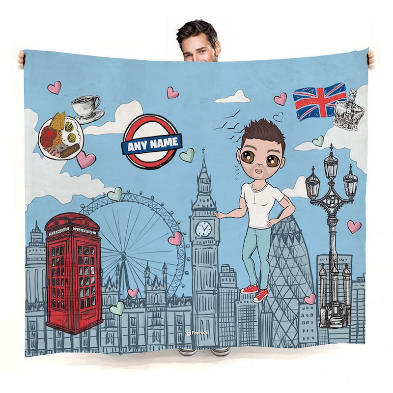 Mens Love London Fleece Blanket - Image 1