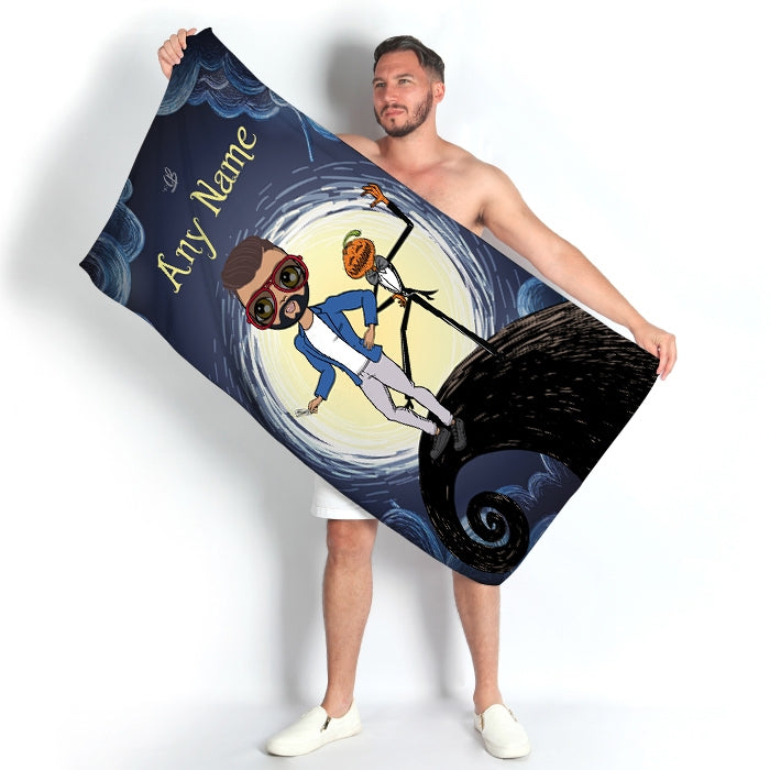 MrCB Halloween Nightmare Beach Towel - Image 1