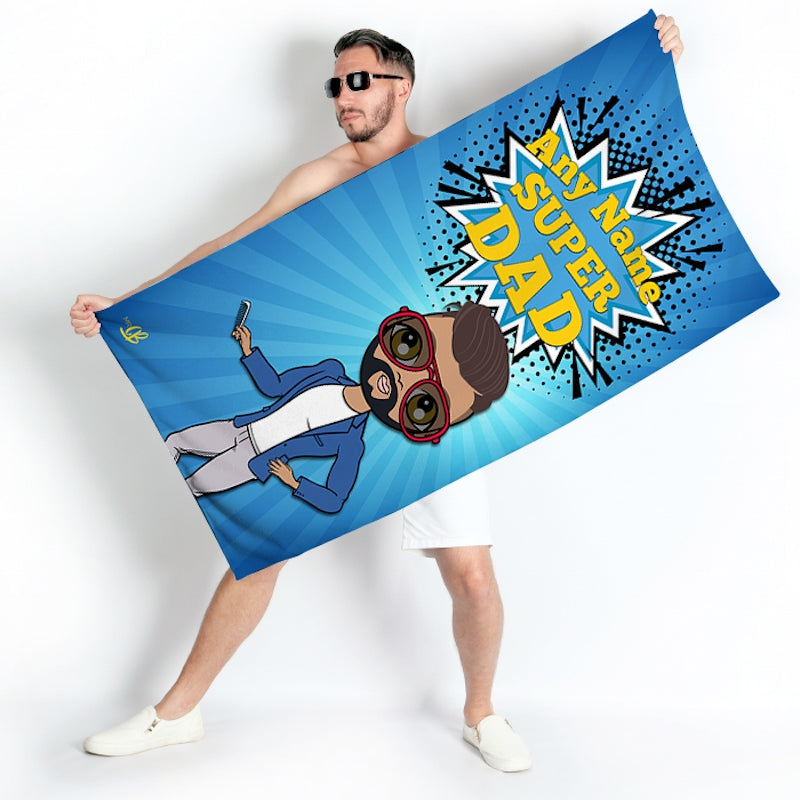 MrCB Super Dad Beach Towel - Image 4