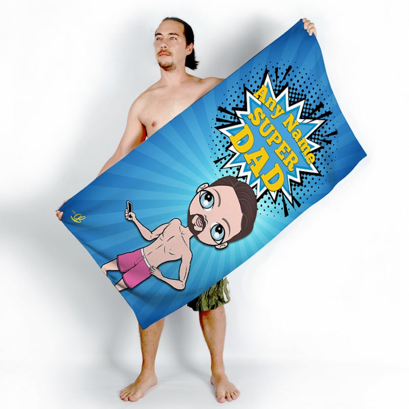 MrCB Super Dad Beach Towel - Image 2