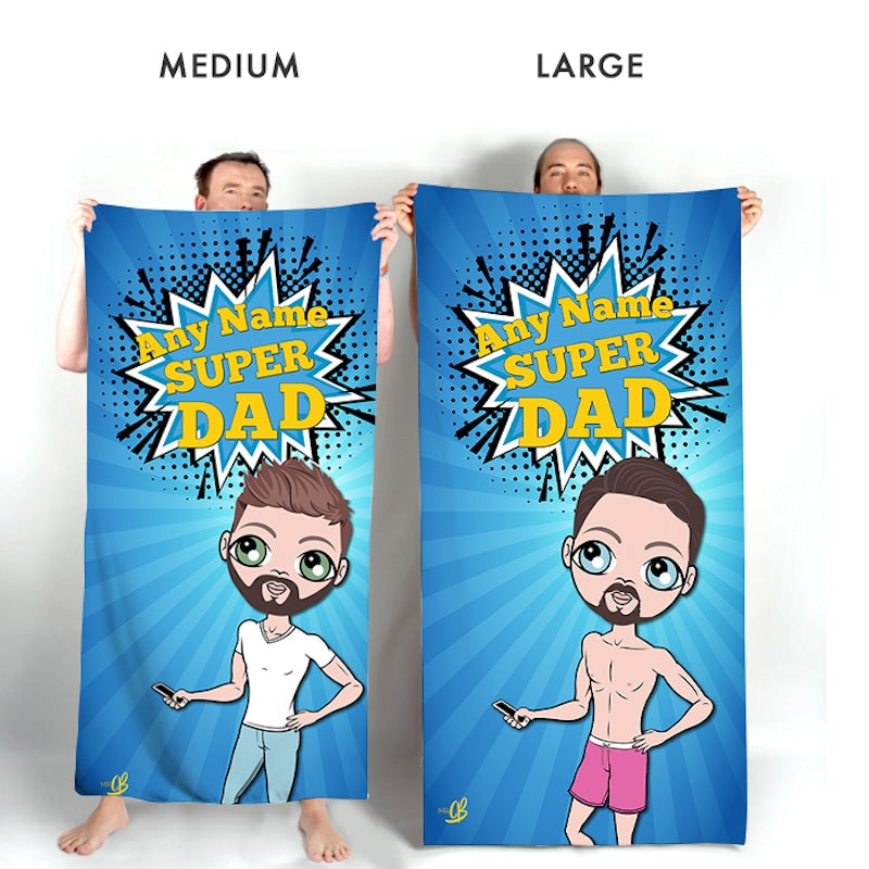 MrCB Super Dad Beach Towel - Image 3