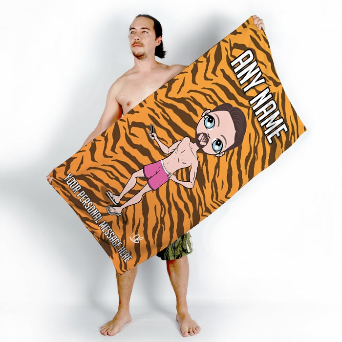 MrCB Tiger Print Beach Towel - Image 4