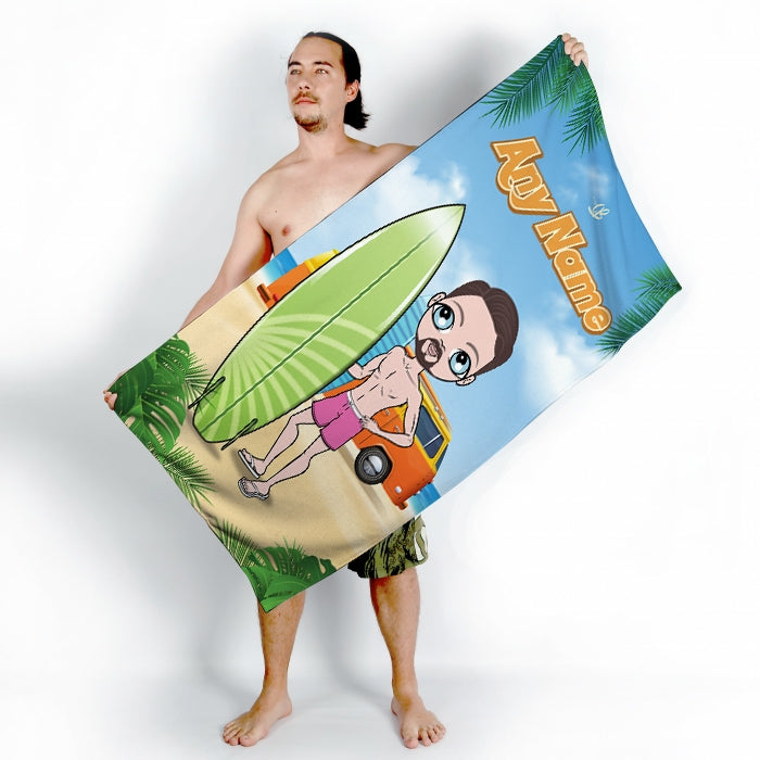 MrCB Surfer Dude Beach Towel - Image 2