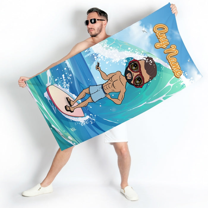 MrCB Surfs Up Beach Towel - Image 1