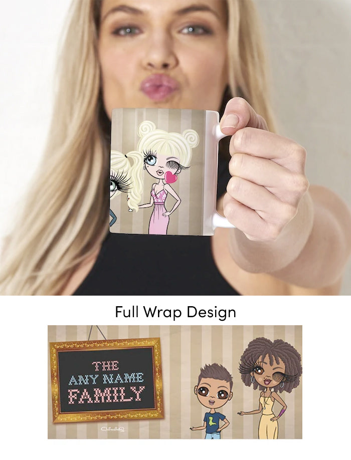 Multi Character Home Sweet Home Adult And Child Mug