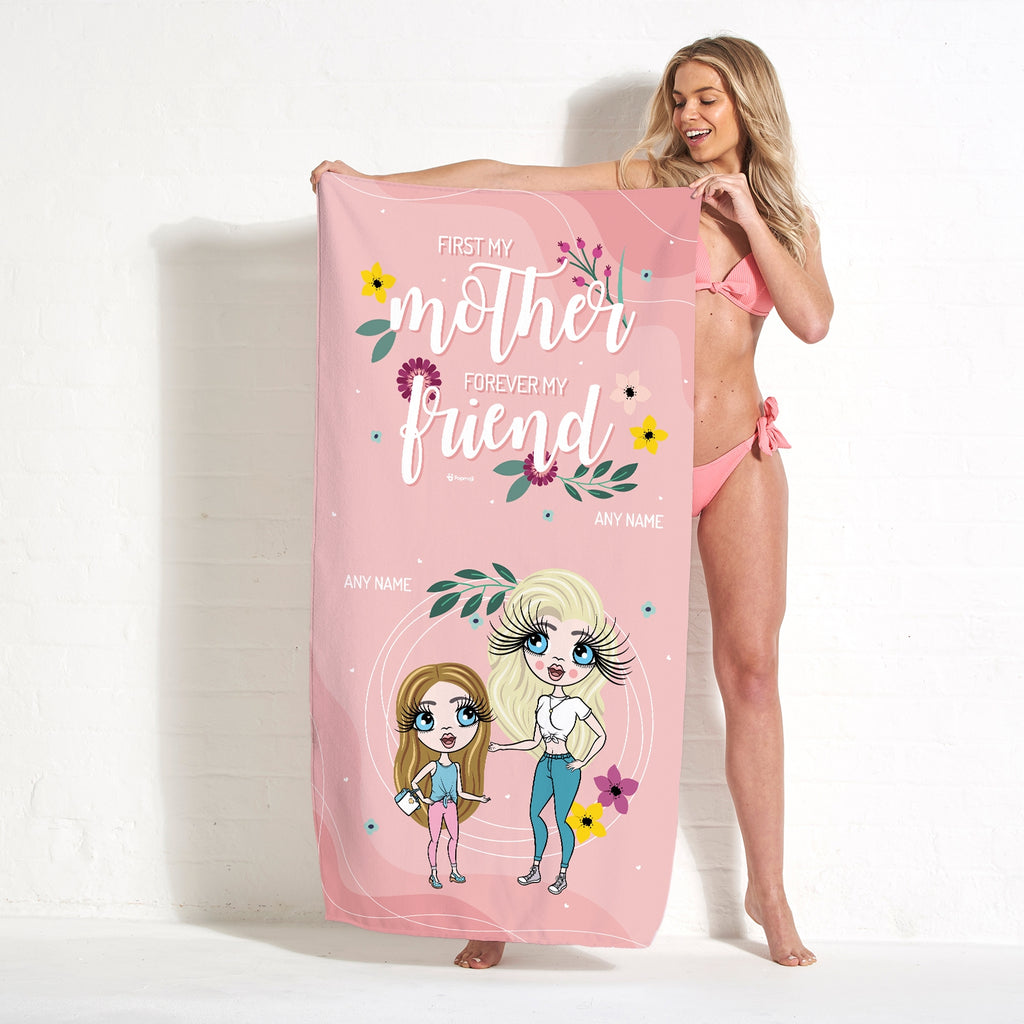 Multi Character Forever My Friend Beach Towel - Image 1