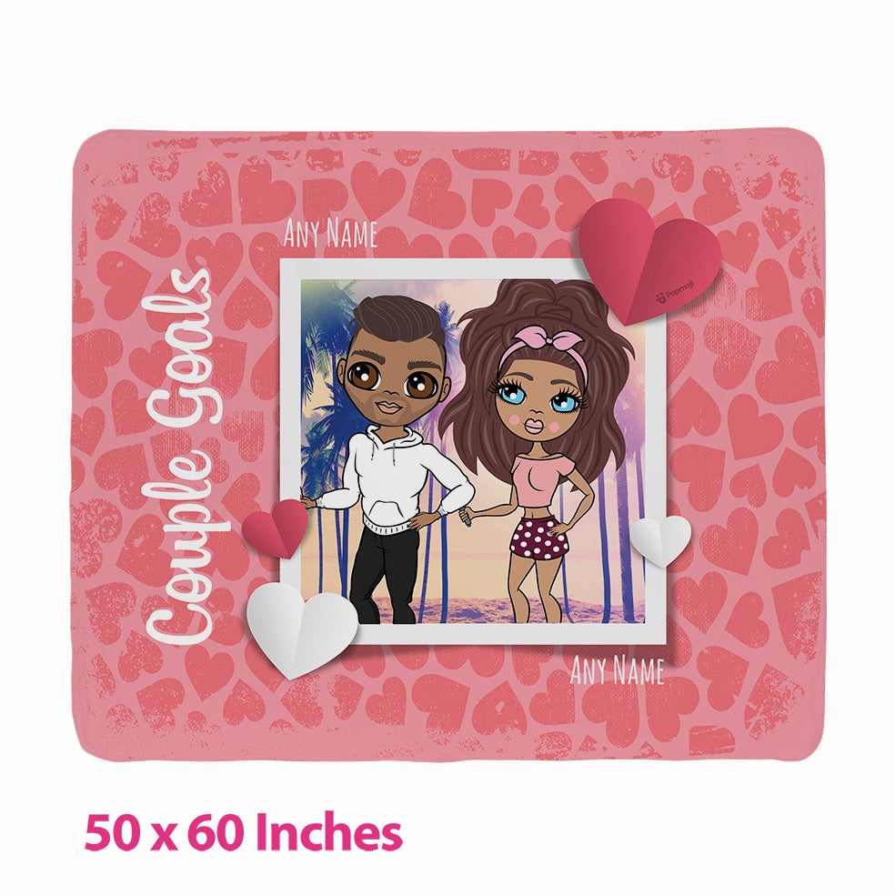 Multi Character Couples Goals Fleece Blanket - Image 2