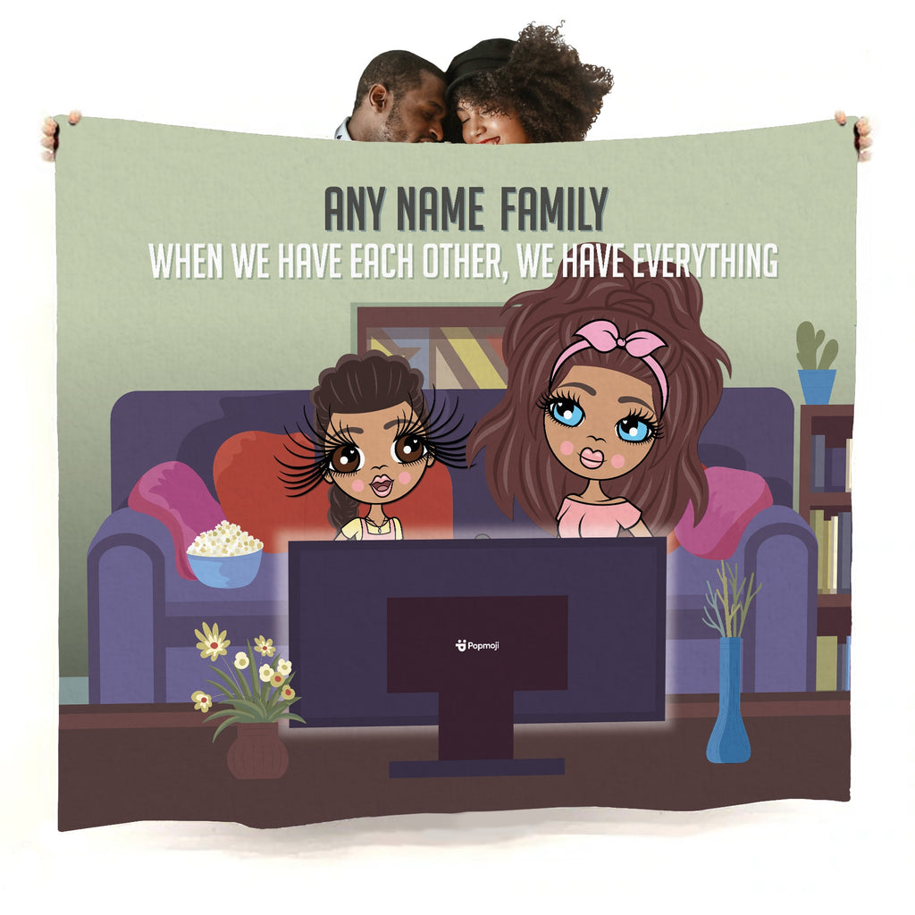 Multi Character Everything Together Adult And Child Fleece Blanket - Image 1
