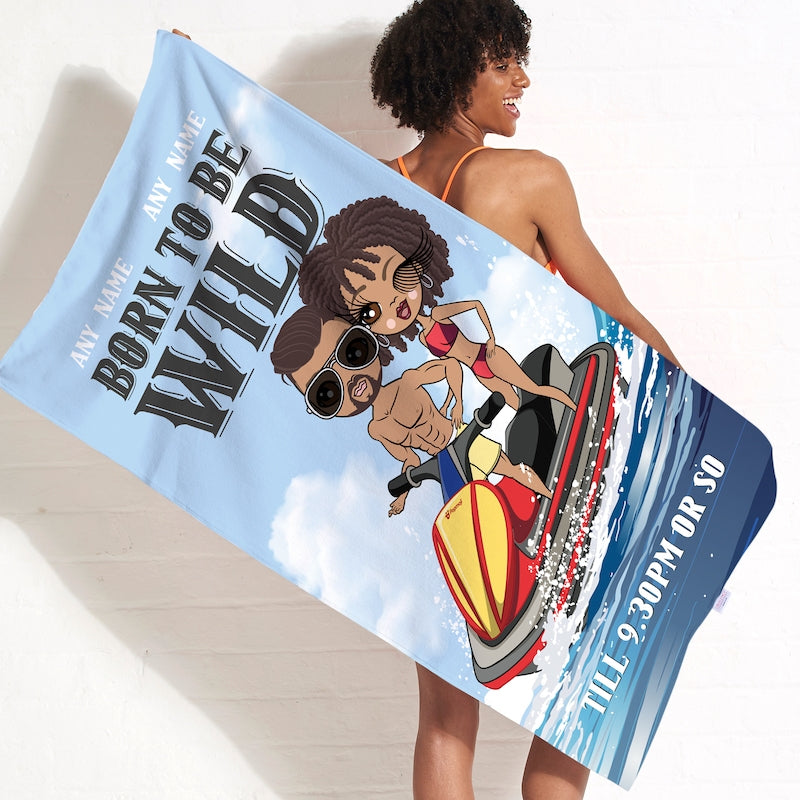 Multi Character Born To Be Wild Beach Towel - Image 4