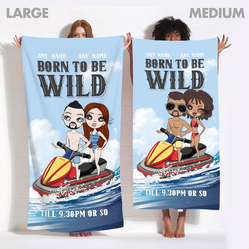 Multi Character Born To Be Wild Beach Towel - Image 3