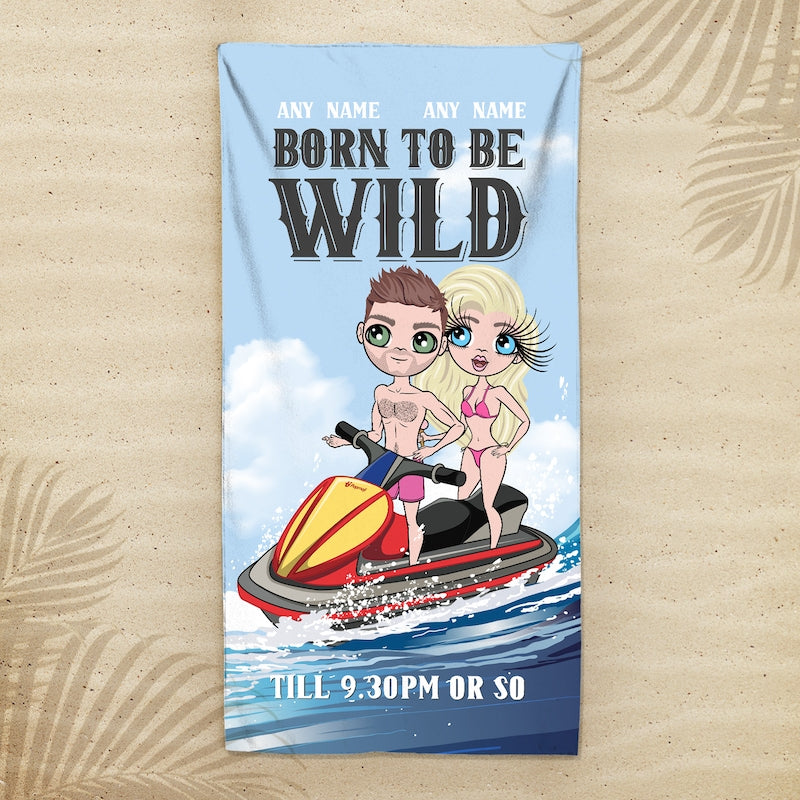 Multi Character Born To Be Wild Beach Towel - Image 5