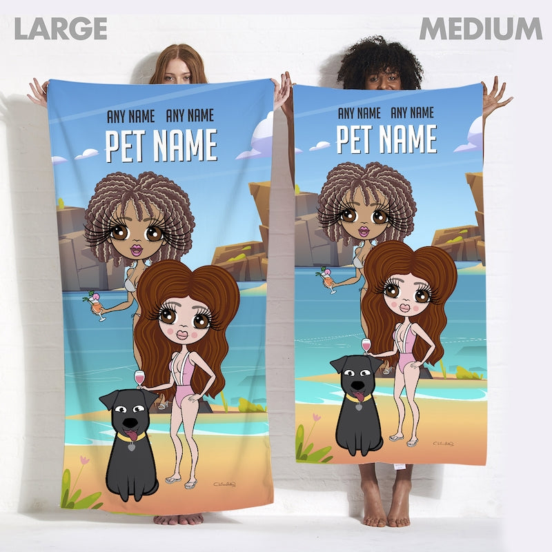Multi Character Beach Walkies Beach Towel - Image 7