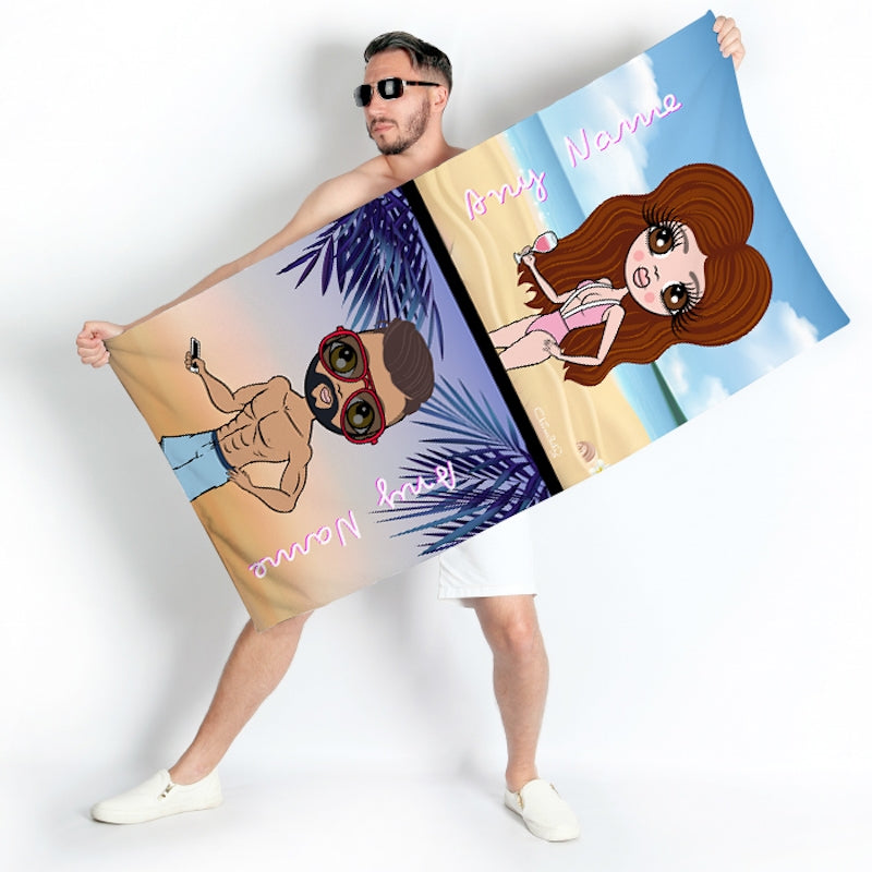 Multi Character Couples Beach Towel - Image 5
